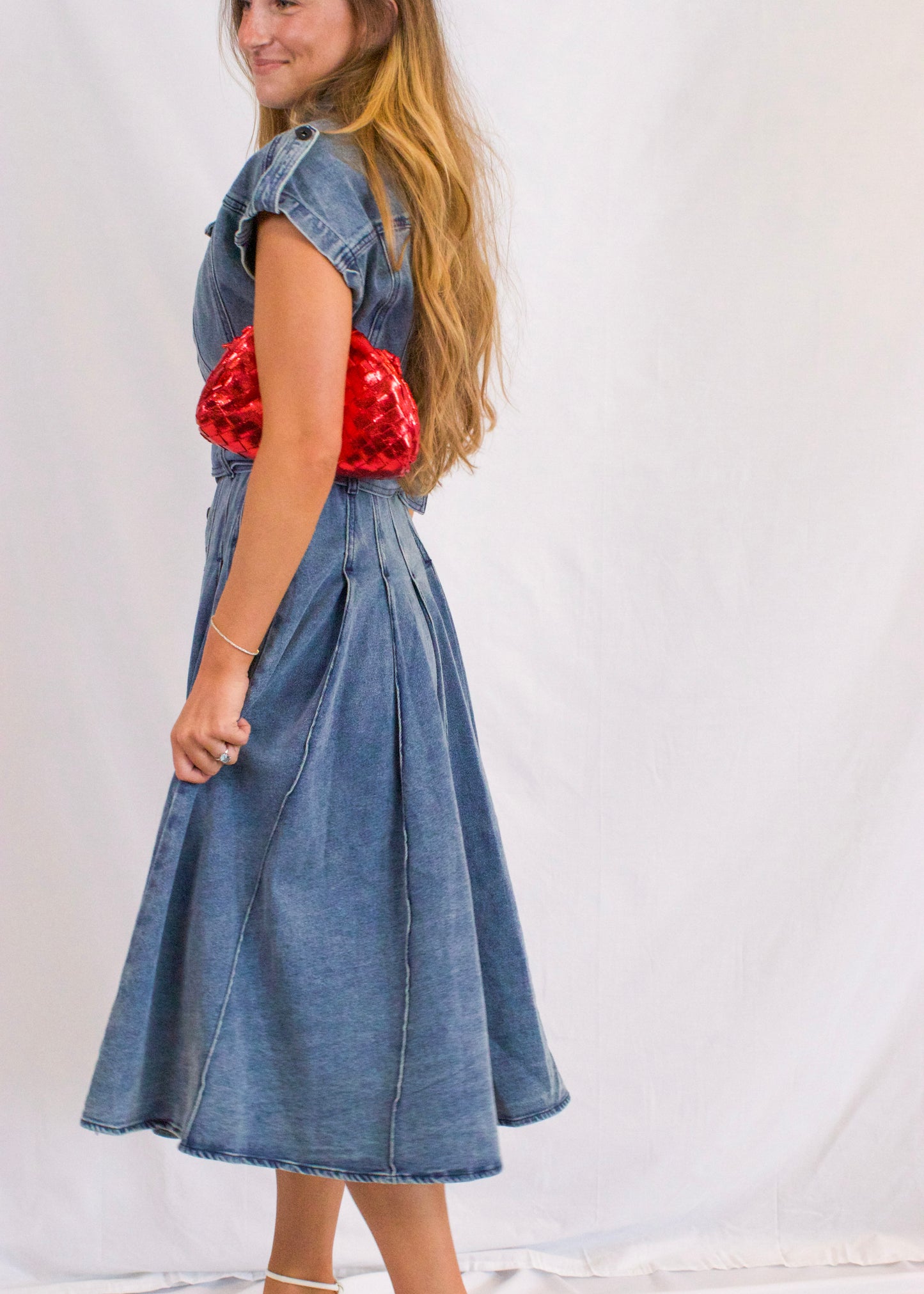 Dakota Denim Belted Dress