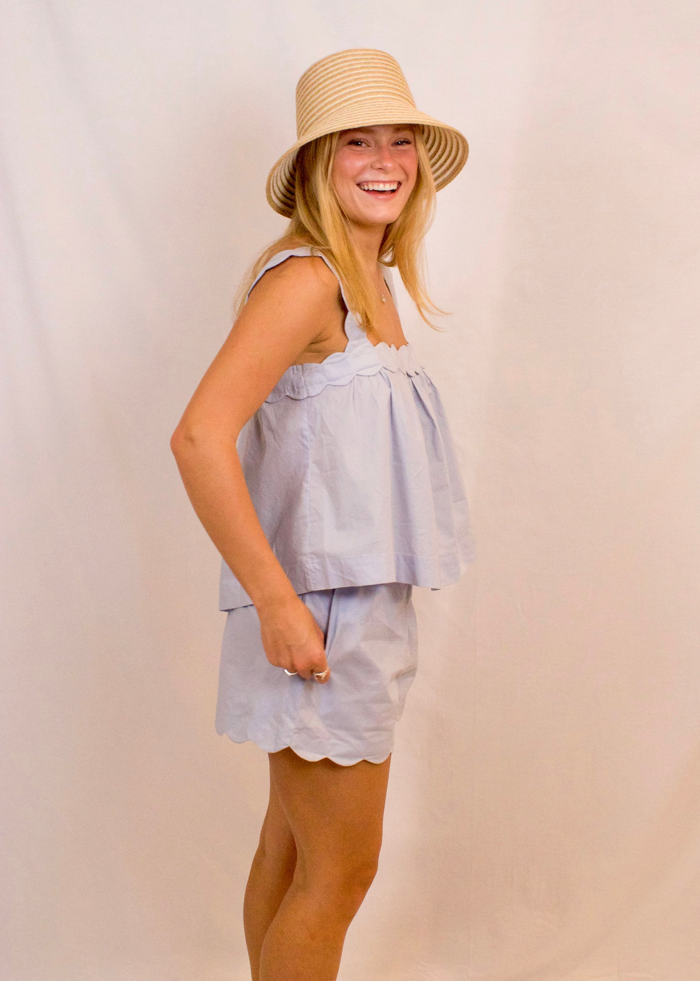Scallop Top and Short Set