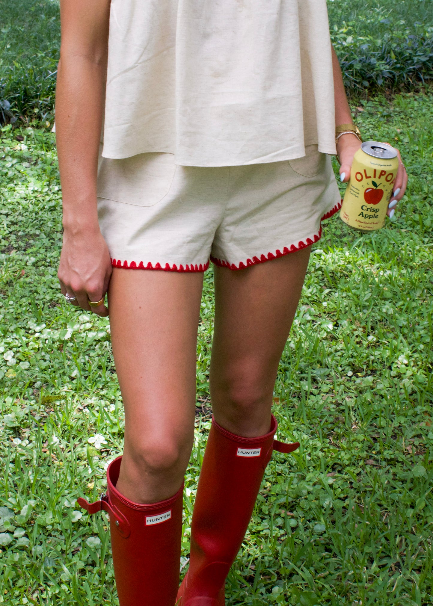 Crocheted Edge Short