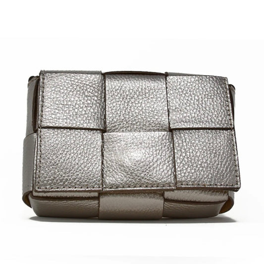 Box Mini Bag- Pewter