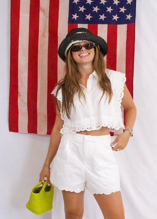 Willow Eyelet Top and Short Set