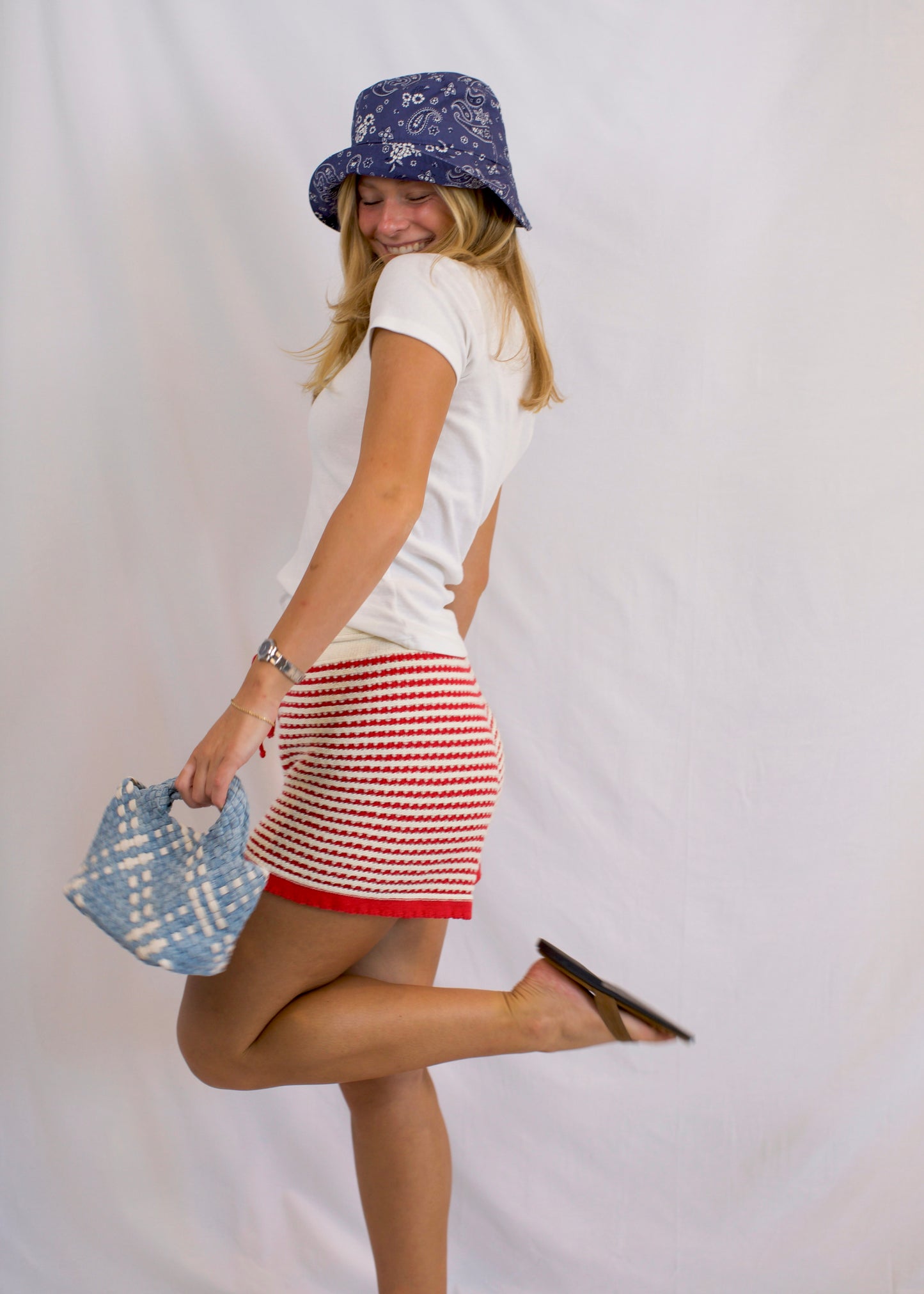 Cherry Striped Shorts