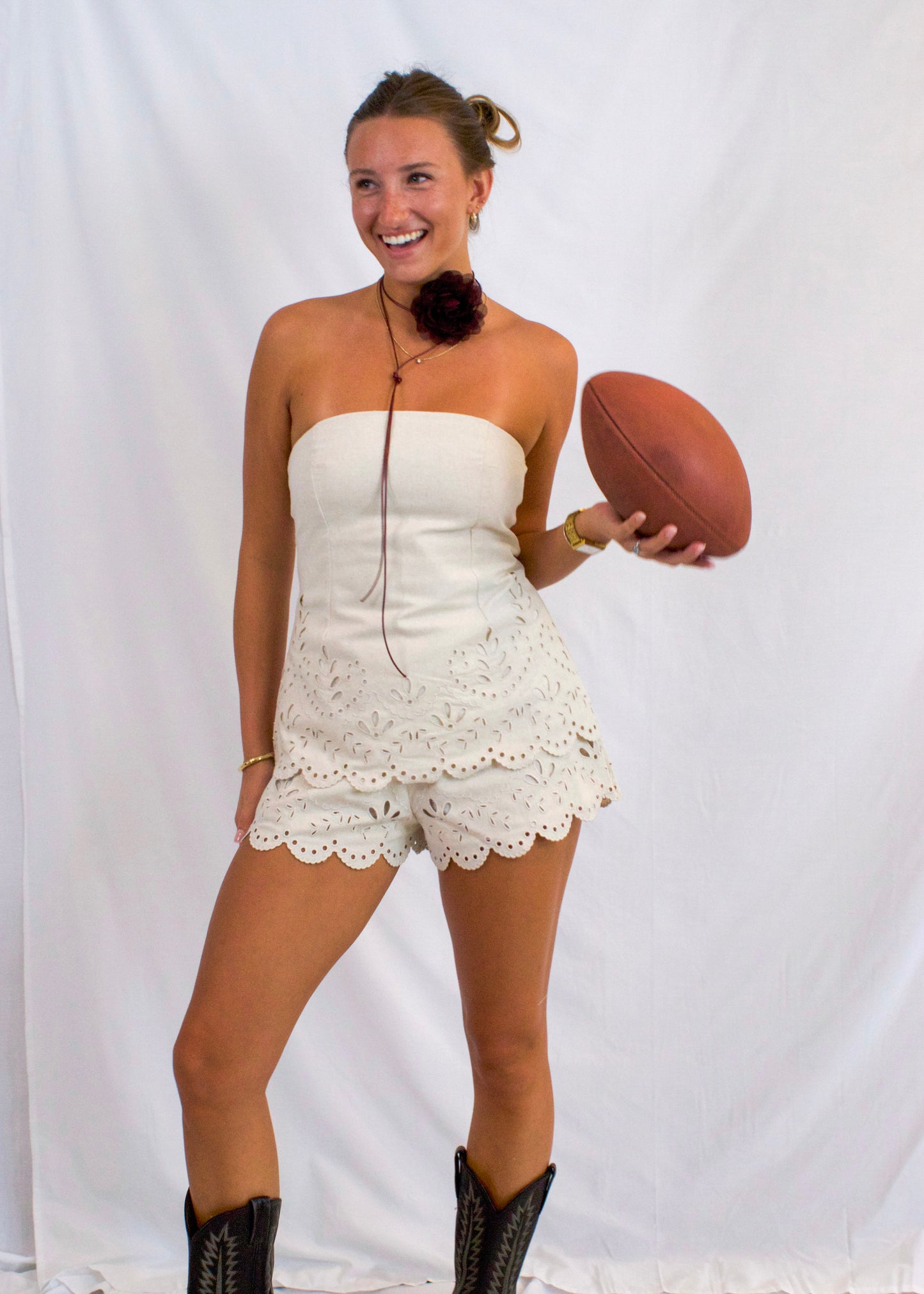 Delilah Strapless Top and Short Set