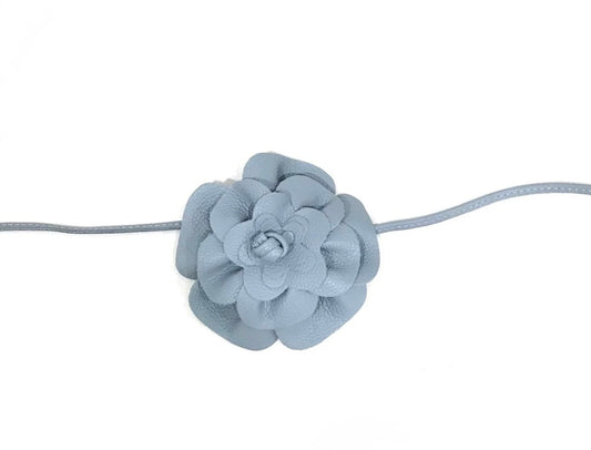 Light Blue Flower Belt