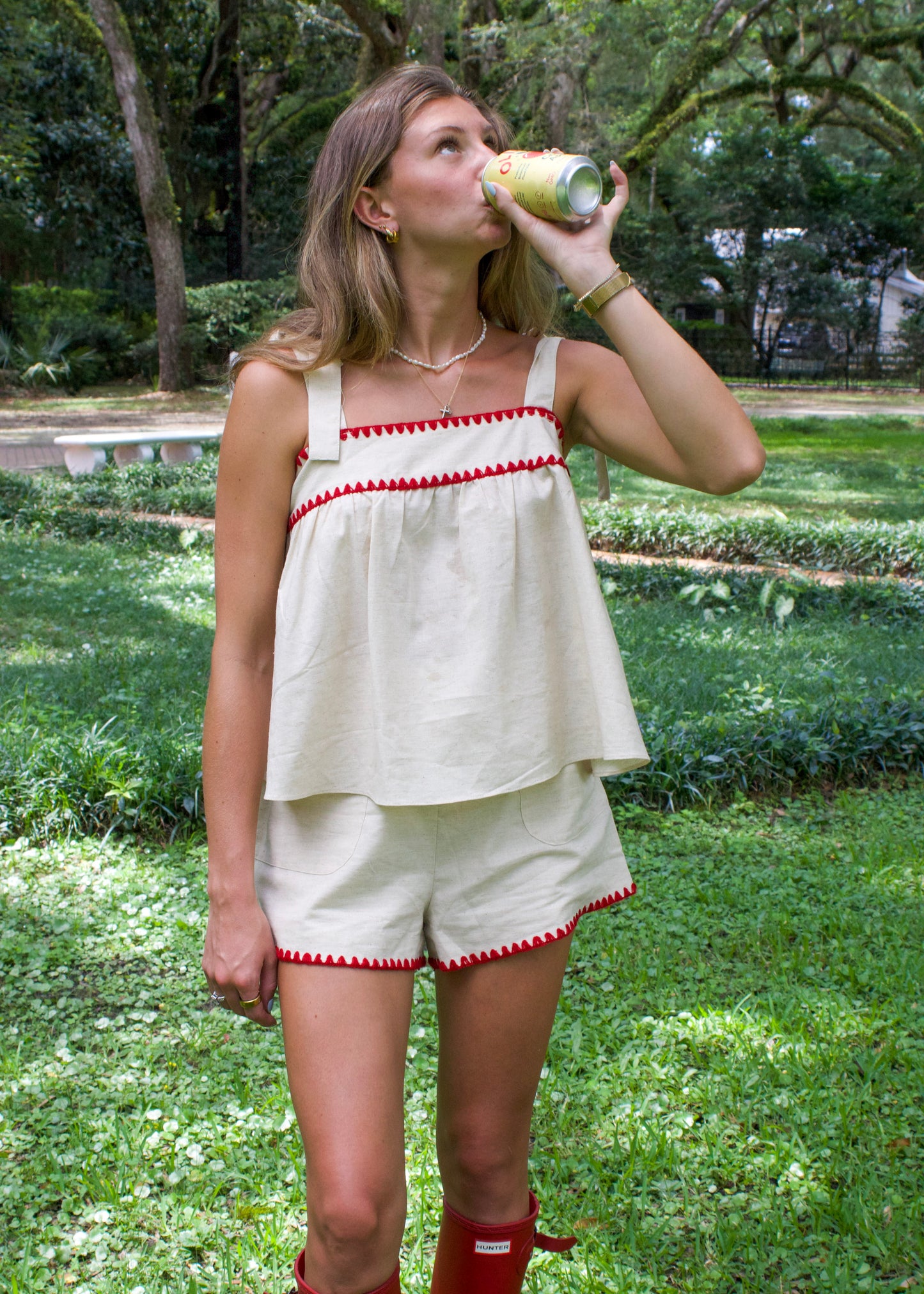 Crocheted Edge Short